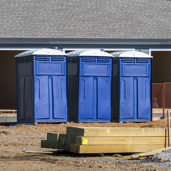 how can i report damages or issues with the porta potties during my rental period in River Falls